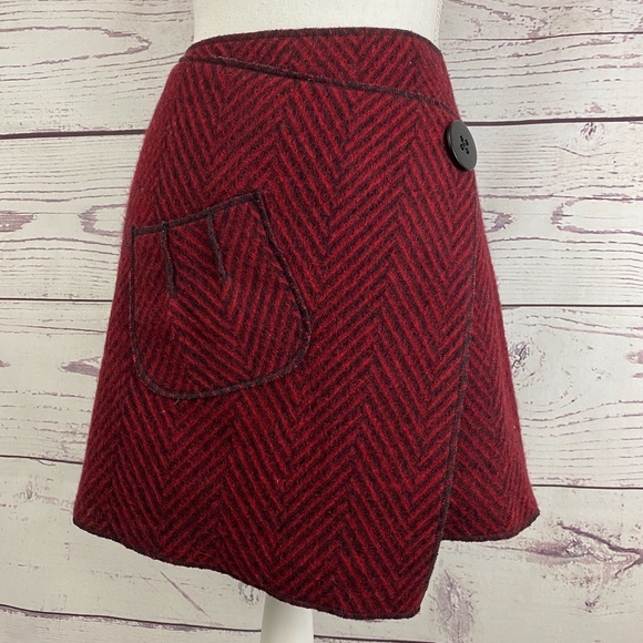 Beebop & Wally Dresses & Skirts - BEEBOP & WALLY NY Asymmetrical Wool Skirt